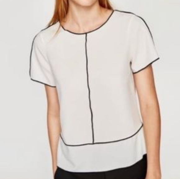 ZARA white  blouse (xs) - Picture 7 of 7
